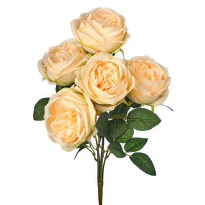 Fleurs artificielles roses rosées