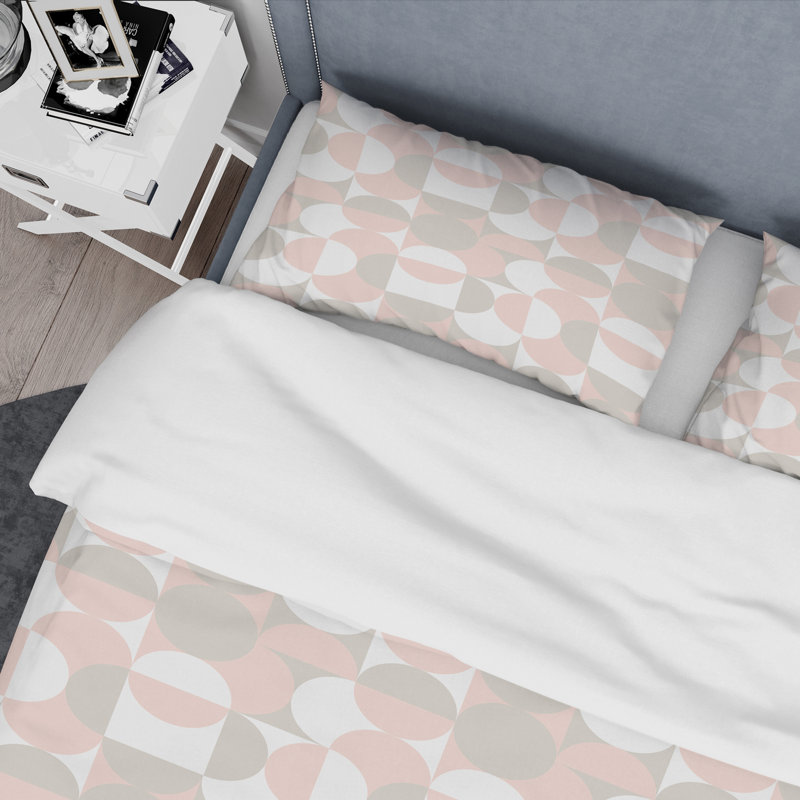 Retro Art Deco - Mid century bedding set - Modern Mid-century Bed cover set, King Duvet Cover + 2 Shams