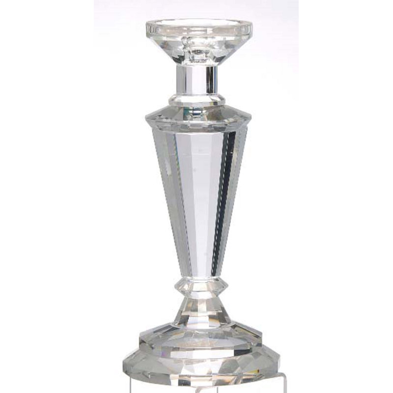 Chandelles en cristal, H 12,5 po x l 5,5 po x P 5,5 po