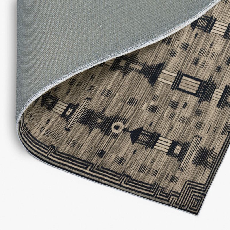 Tapis intérieur et extérieur ArtDeco, Rectangulaire 2 pi x 3 pi