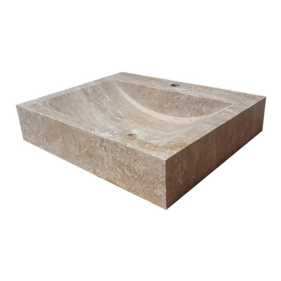 TashMart 17.5'' Stone Rectangular Bathroom Sink
