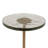 Round Accent Table, Distressed Bronze Aluminum And Clear Glass-129992463