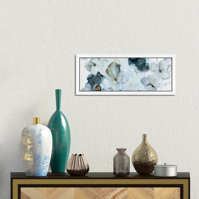 Flowering by Carol Robinson - Panoramic Print on Canvas, 30.48 cm H x 91.44 cm W, White Framed