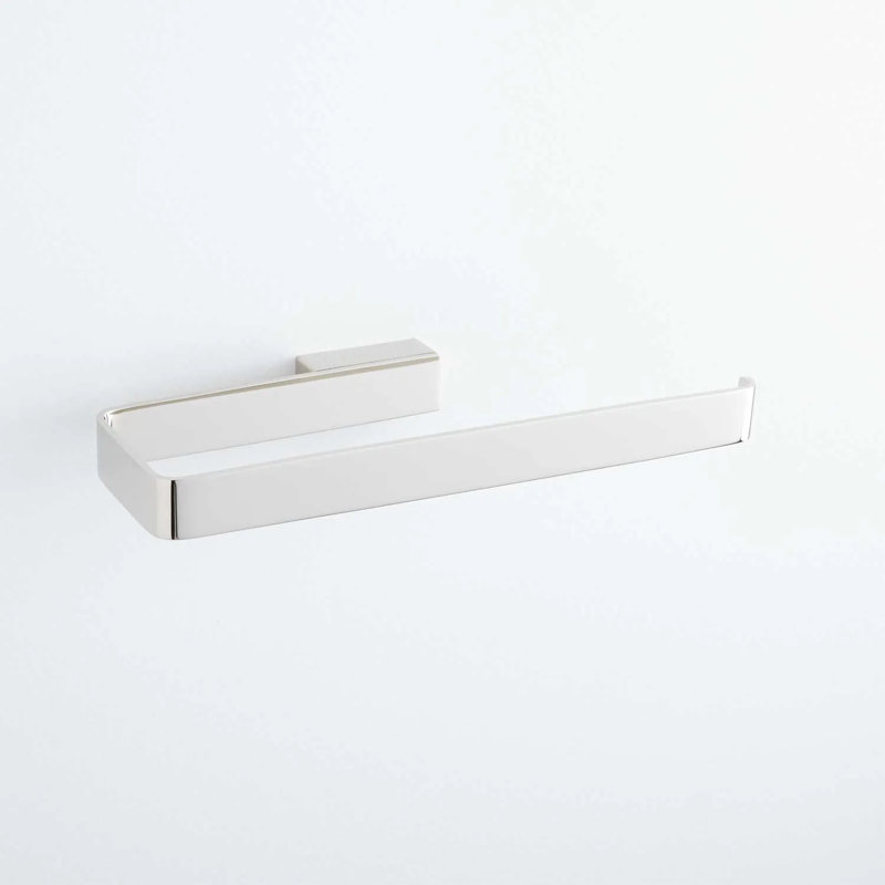 Newberry Collection Wall-Mount Towel Ring, Polished Nickel