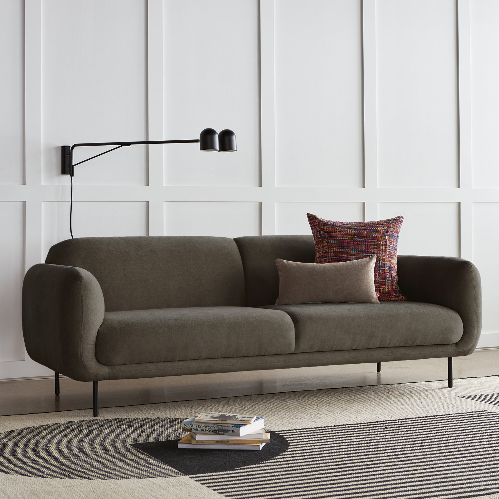 Gus* Modern Nord 86" Sofa, Casella Mink