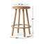 Elio Genuine Leather Counter Stool