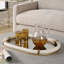 Plateau ovale en cuir Uttermost Chypre
