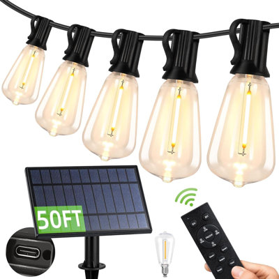 50FT Solar String Lights
