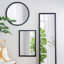 Miroir circulaire 32 po avec cadre perlé en métal
