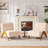 Upholstered Accent Chair with Wooden Legs-763807175