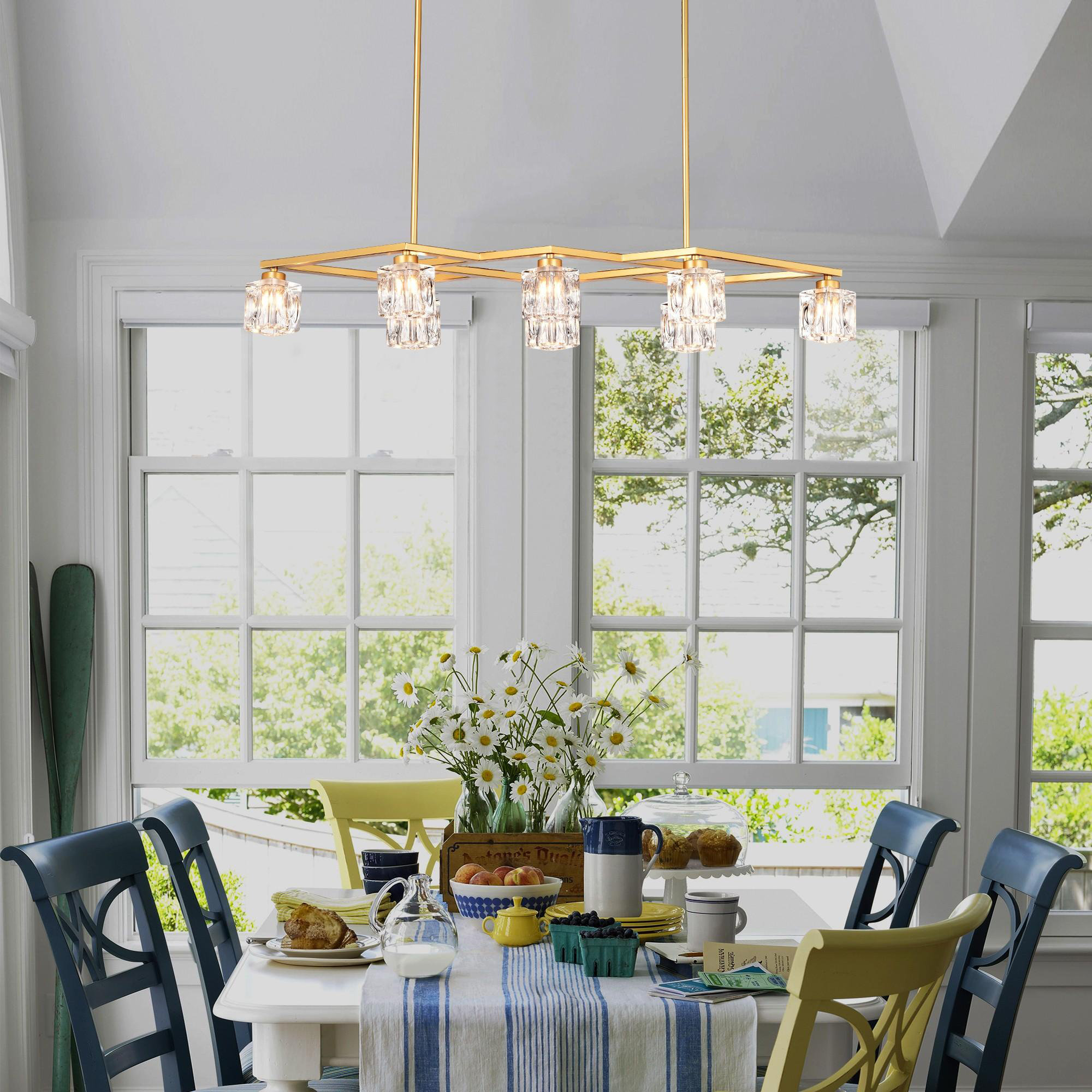 Mercer41 Modern industrial style design chandelier is made of high ...