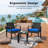 Ferlin 2-Person Outdoor Set – Wicker/Metal/Wood, Waterproof Cushions & UV-Resistant Frame-2017522844