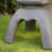 24"H MGO Faux Concrete Pagoda Garden Statue