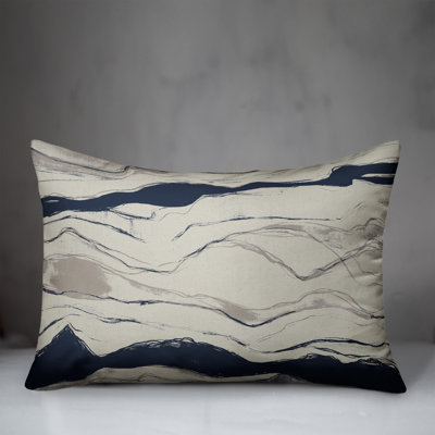 Abstract Outdoor Reversible Throw Pillow
