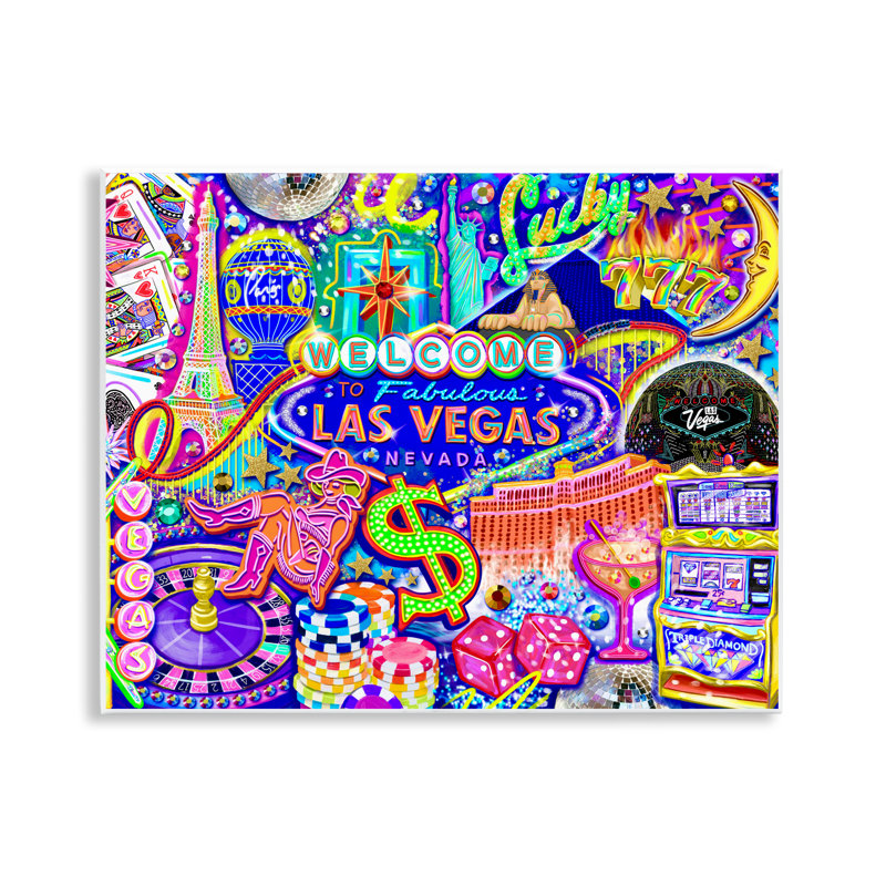 «Fabulous Las Vegas Fun», plaque murale par Jess Stempel