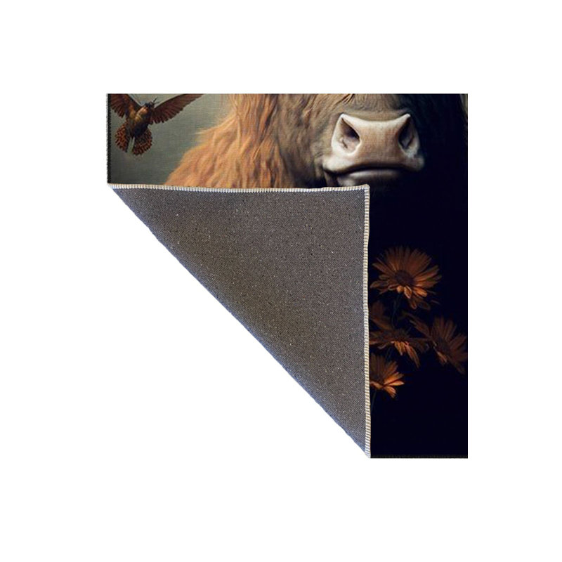 Tapis décoratif lavable Bull, Rectangle 5 pi 1 po x 7 pi 7 po