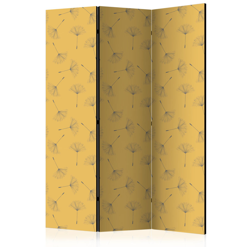 Gourav 135cm W x 172cm H 3 - Panel Solid Wood Folding Room Divider