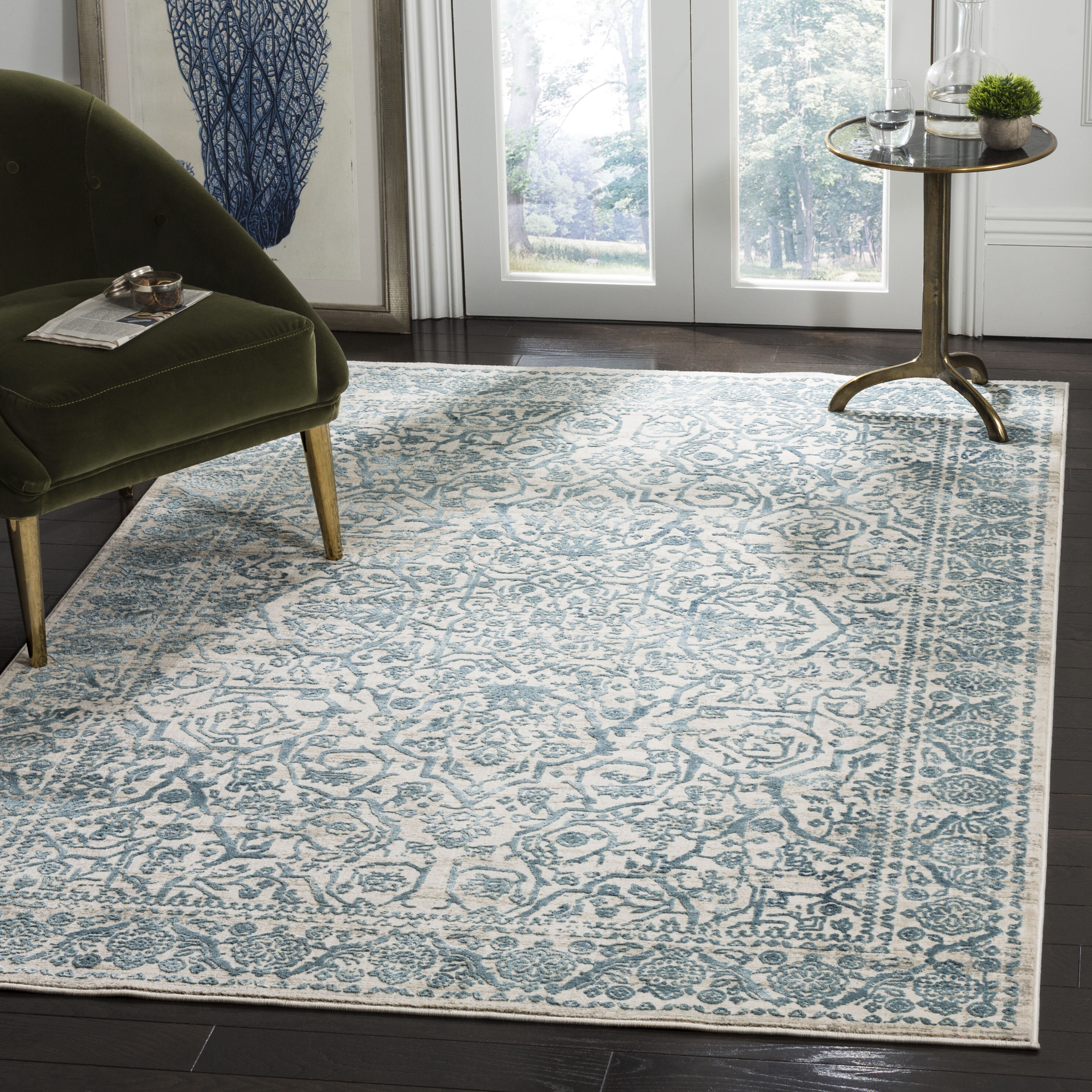 Louis Vuitton Blue Area Rug - AptDeco