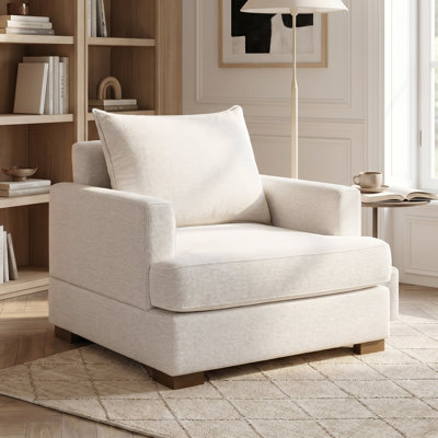 Fauteuil surdimensionné rembourré Tasha