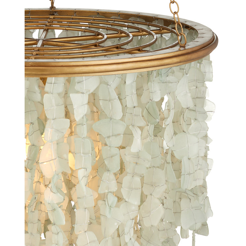 Verre De Mer 1 - Light Chandelier, 28" H x 24" W x 24" D