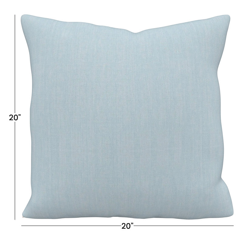 Coussin décoratif intérieur / extérieur Gabi Sunbrella®, Carré 20 po, Bleu