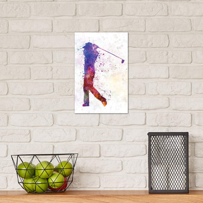 «Golfeur Swing Silhouette» par Paul Rommer - impression d'art graphique