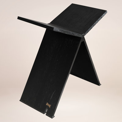 Reclaimed Wood Upright Book Stand