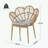 Wicker Chair Set of 2 with soft cushion