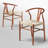Wishbone Chair Solid Wood Y-Back Dining Chairs-2126938421