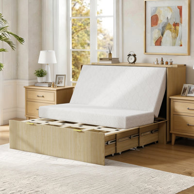 Queen Murphy Bed , Outlets & Storage – Mid-Century Cabinet Bed