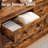 Arlina 54'' W Farmhouse 6 - Drawer Dresser,Rustic Brown-1351941600