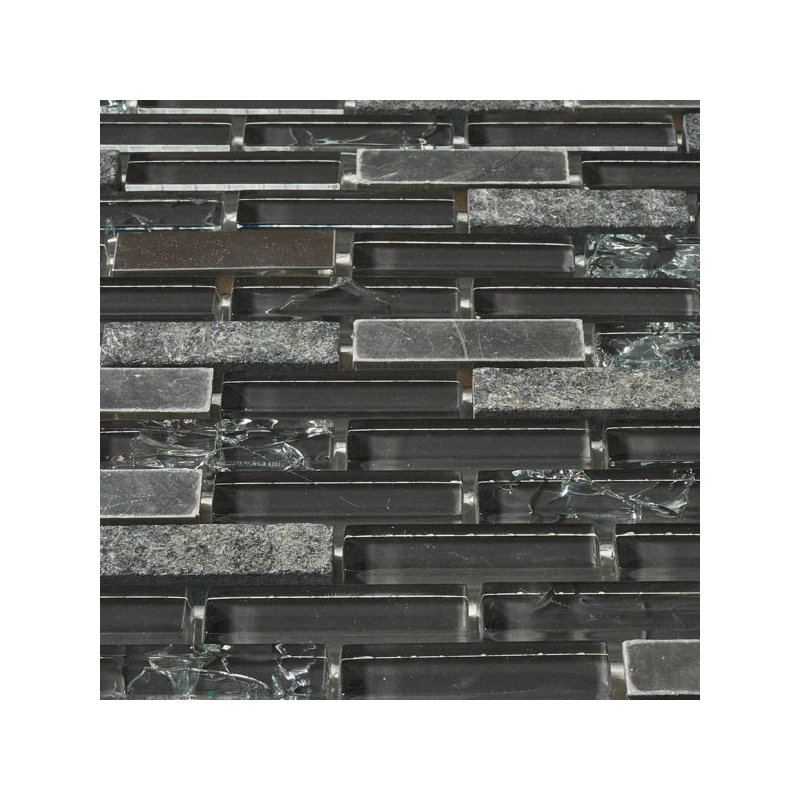 Mixed 5/8×2 Brick Mosaic Tile