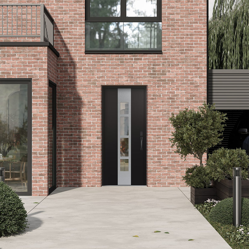 Porte d'entrée pré-suspendue Diamond A10, L 37,44 po x H 81,69 po, S'ouvre à gauche vers l'intérieur