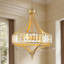 Plafonnier semi-encastré cylindrique en cristal 4 lumières-2111089170