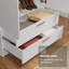 Armoire de rangement à 2 portes et 2 tiroirs Latitude Run® avec tablette et espace de suspension Armoire en bois L 31 po-106503754