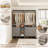 53.2'' Closet System with Wooden Drawers and Hanging Rods-445850172