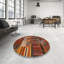 Tapis brun/vert/rouge contemporaine Octavian-1085706309