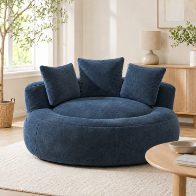 5FT Giant Bean Bag Chair with Foam Filler, Oversized Bean Bag Couch for Adults Teens, Comfy Floor Sofa Chair with 3 Pillows, Lazy Beanbag Lounger for Living Room, Bedroom, Game Room, Dorm