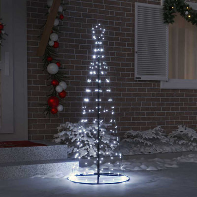  LED Christmas Tree with 390 LEDs 250 cm Iron