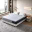 Matelas hybride moyen 10 po Sinegal - Mousse à mémoire de forme rafraîchissante et ressorts de soutien avec housse rayée respirante-1217147189