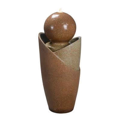Weather Resistant Floor Fountain with Light