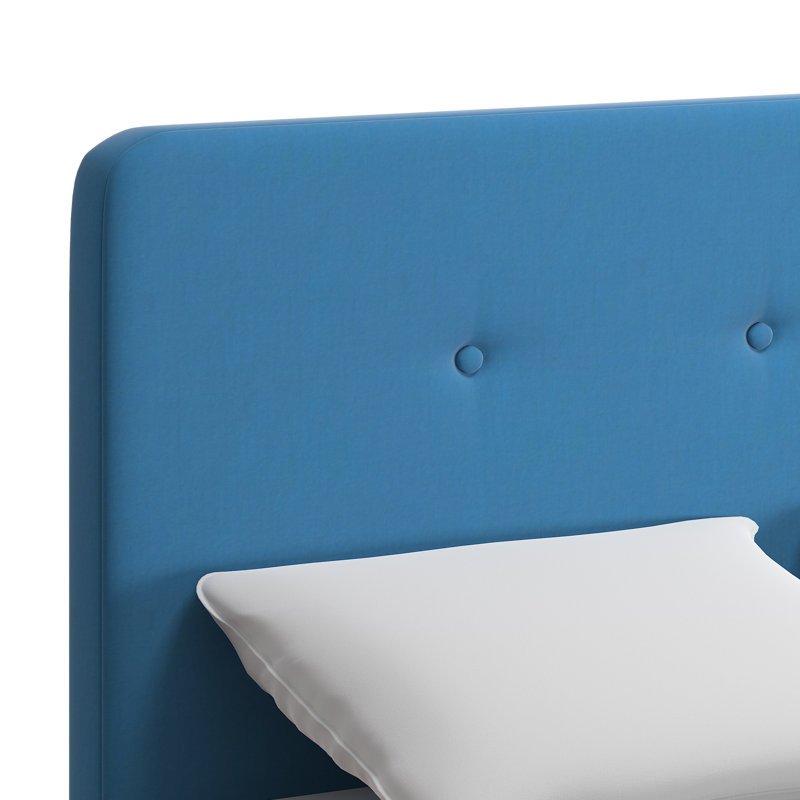 Stearns Upholstered Headboard, Blue, Full