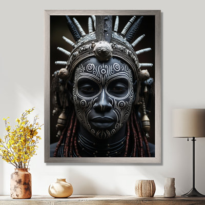 Masque africain Kiyansh Tribu V - imprimé