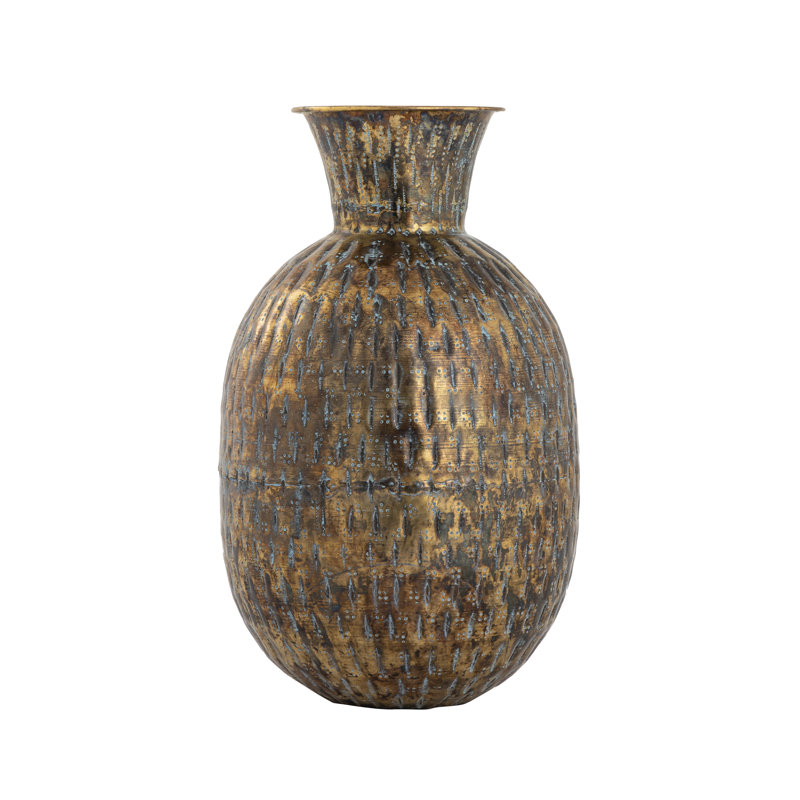 Vase Myrie - laiton rond patiné