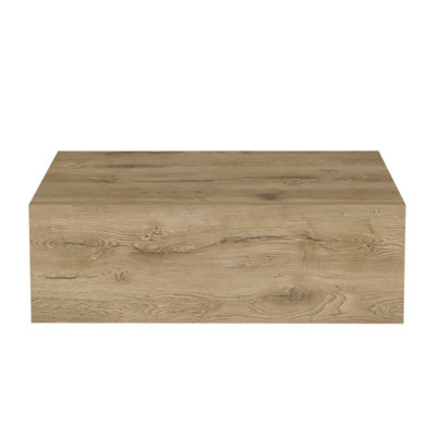 Table de chevet moderne flottante, table de bout, table d'appoint murale avec tiroir - Macadamia - Chambre à coucher
