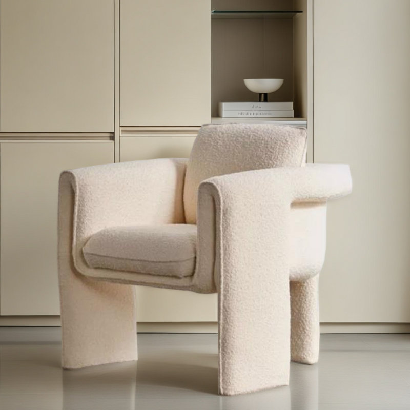 Comfortable Single Leisure Chair., White