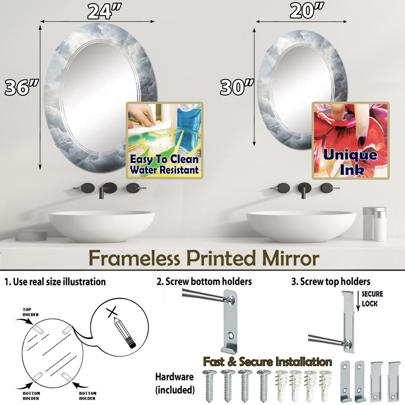 Miroir Benetice, 36 po x 24 po