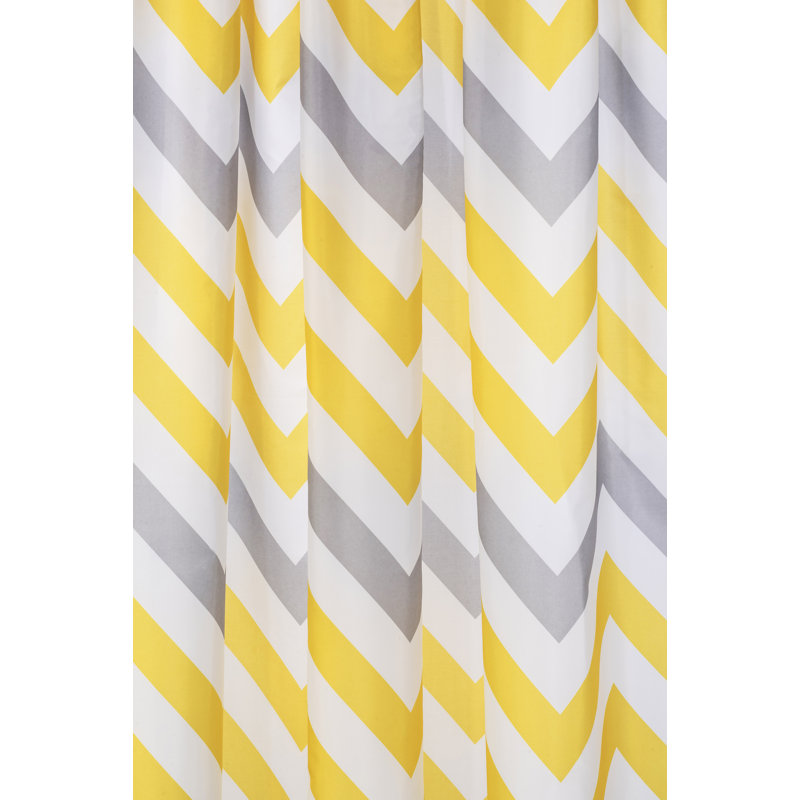 Shower Curtain, Yellow/Grey