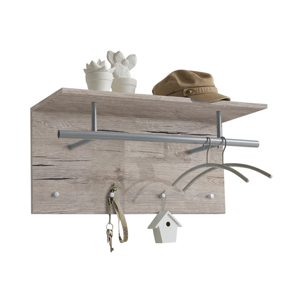 Wall 4 - Hook Wall Mounted Coat Rack