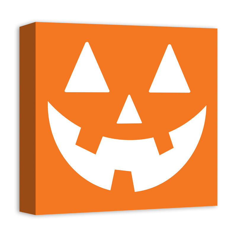 « jack-o face », impression sur toile